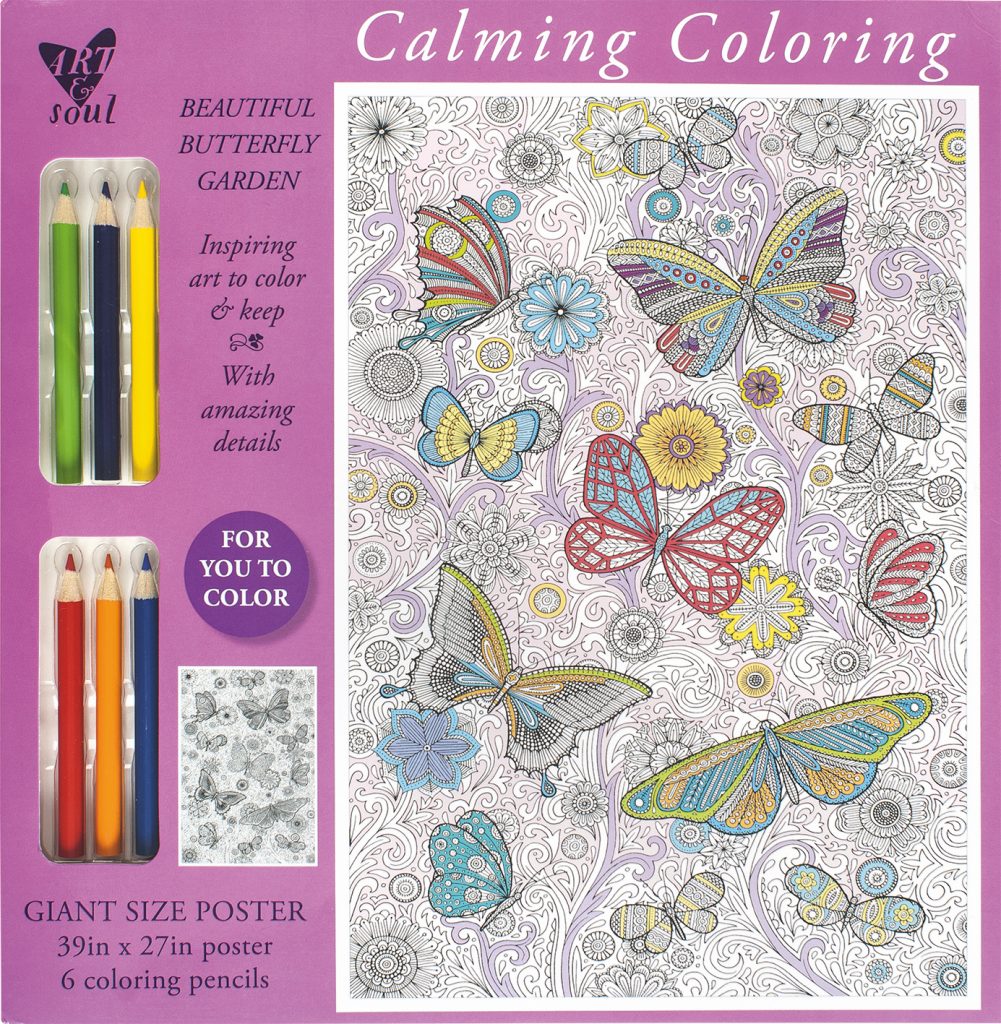 Calming colouring Butterly garden - iseek